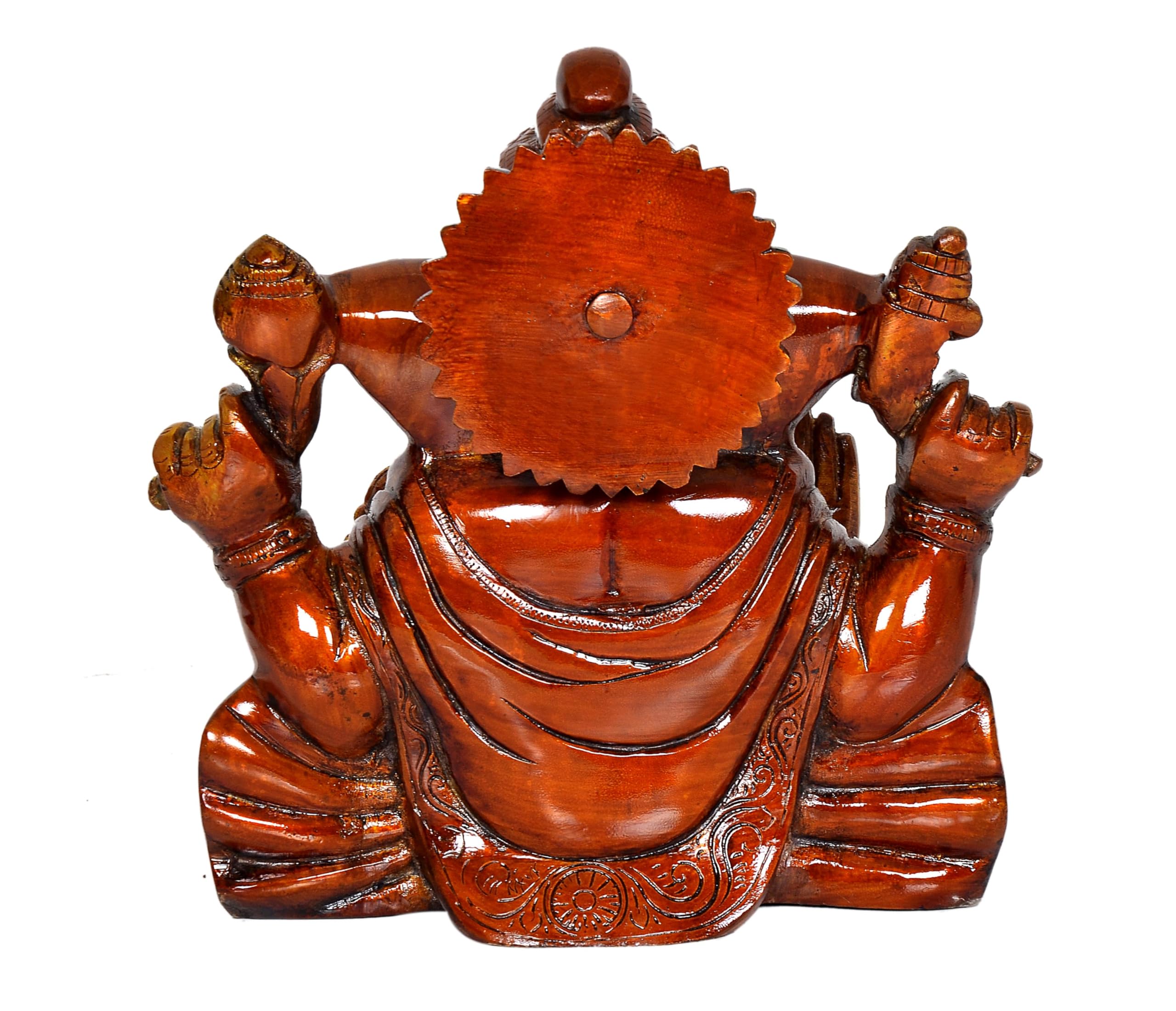 Aona Ganesha Ganesh Statue Idol Murti For Home Shop Office, Height : 9 Inch